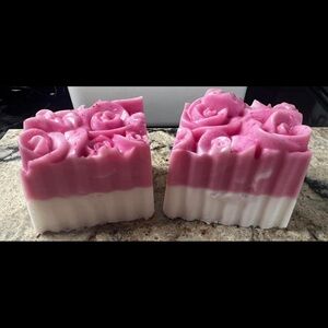 Coconut Rose | Goats Milk and Lavender Soap Base 4 oz Bar